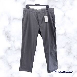 NEW Lands End Gray  Performance pants Size 40X29